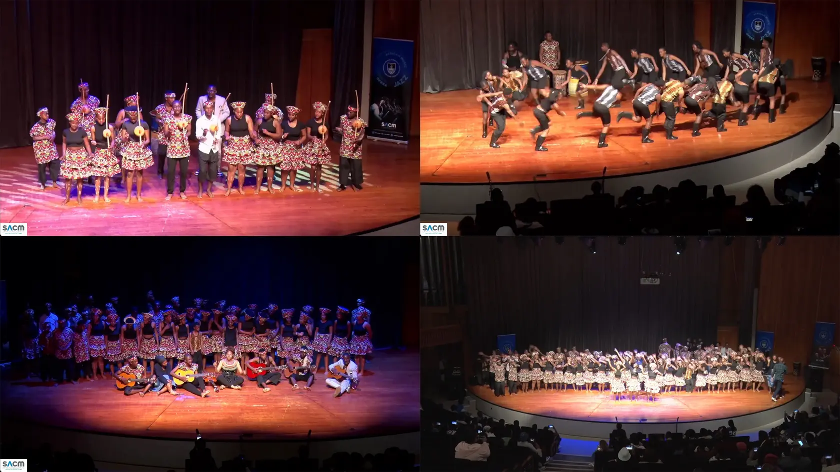 Verschiedene Ausschnitte aus der Videoaufnahme des Abschlusskonzerts 2025